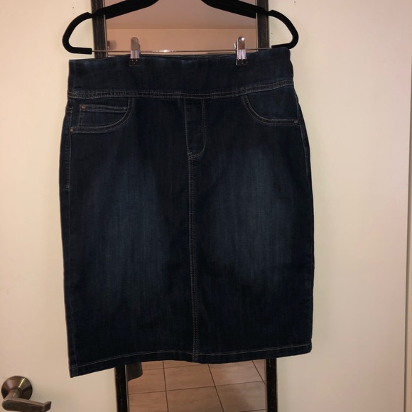 Denim Midi Skirt